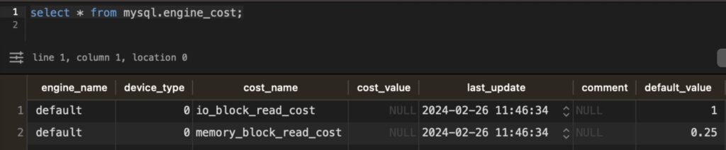 mysql engine_cost