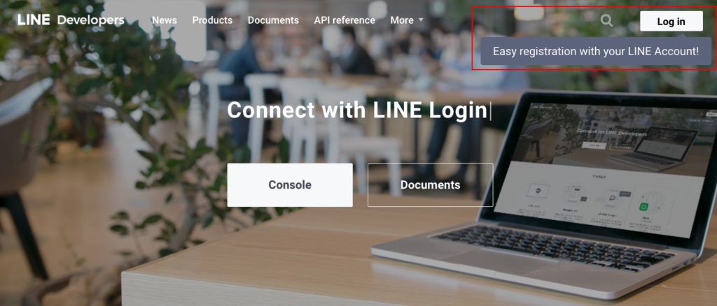 Step0 LINE Bot developers Log in