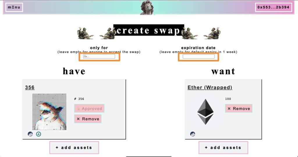 exchange nft by sudoswap 1