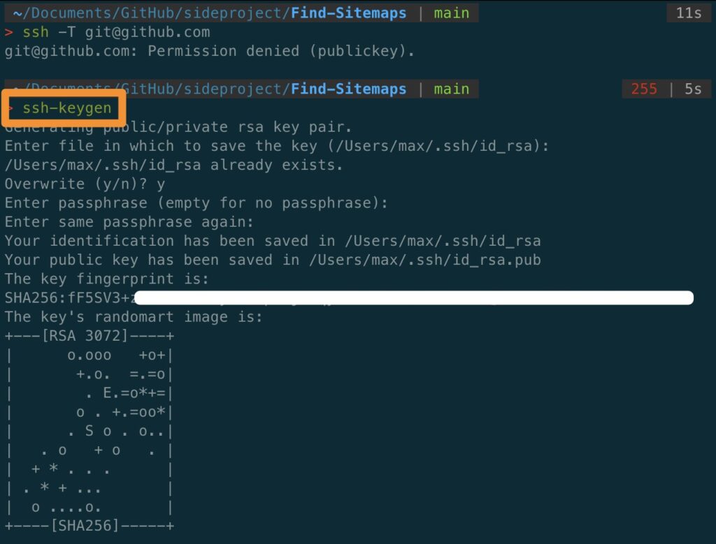 ssh keygen