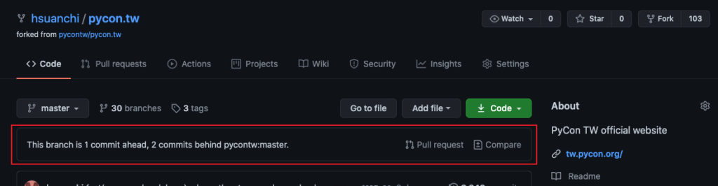 update fork repo